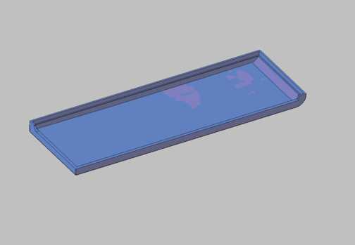 Basic shelled part with curved surface