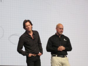 Kevin Bacon on stage