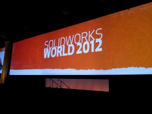 SolidWorks World 2012 stage