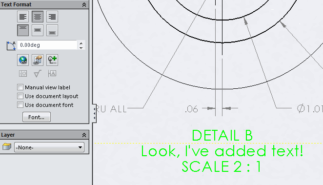 Look, I've added text!
