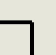Thick line corner gap