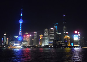 Shanghai iconic skyline