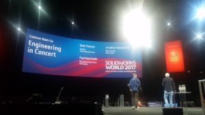 Main stage at SOLIDWORKS World 2017 sww17