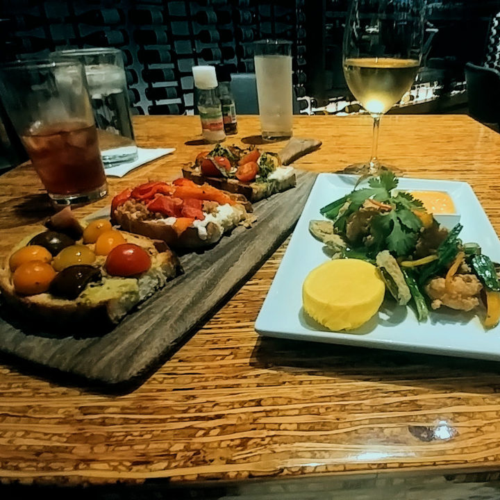The Grove Wine Bar and Kitchen Downtown, first night in Austin
