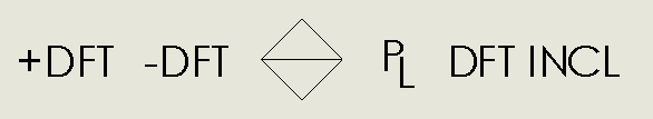 Draft symbols, including one symbol that does not appear in the standards, but used by some customers