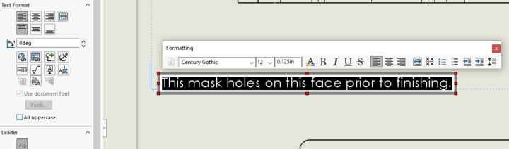 All Uppercase turned off