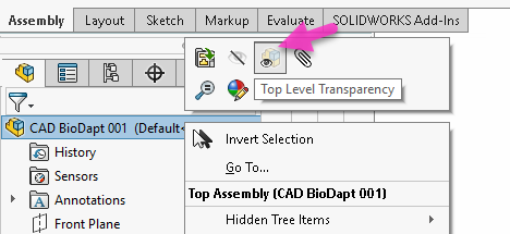 How to turn Top Level Transparency on