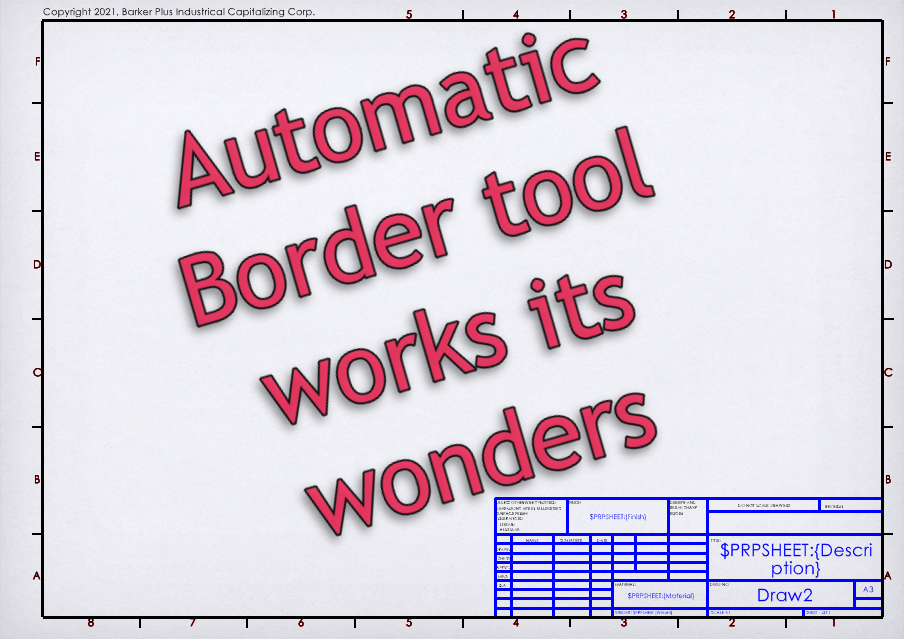 Automatic Border tool works its wonders