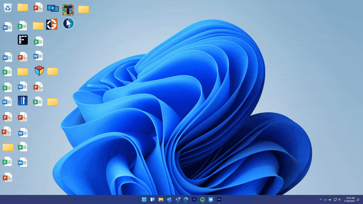Fences allows you to organize your Windows desktop
